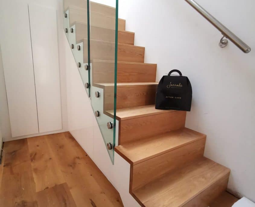 modern staircase storage
